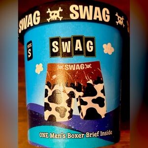 SWAG Mens Boxer Briefs Rockie Road Ice Cream Size S NIB
